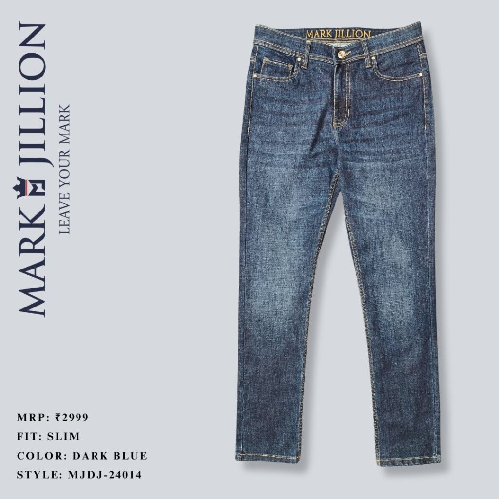 Dark blue denim for men's - mark jillion