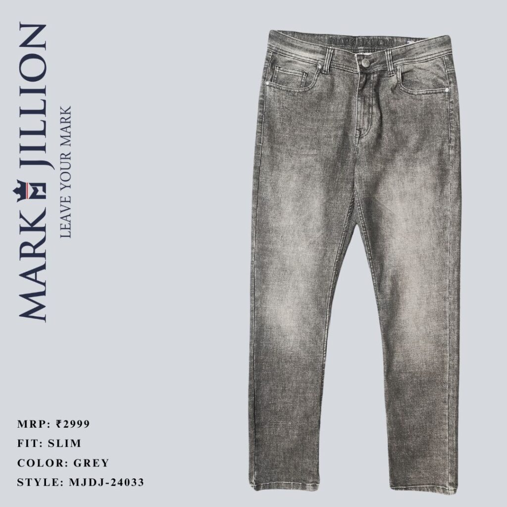 grey denim for men's